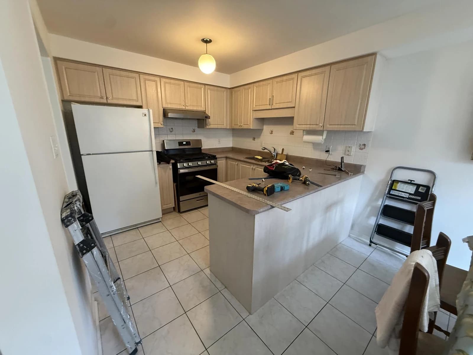 Before: full refacing cabinetry