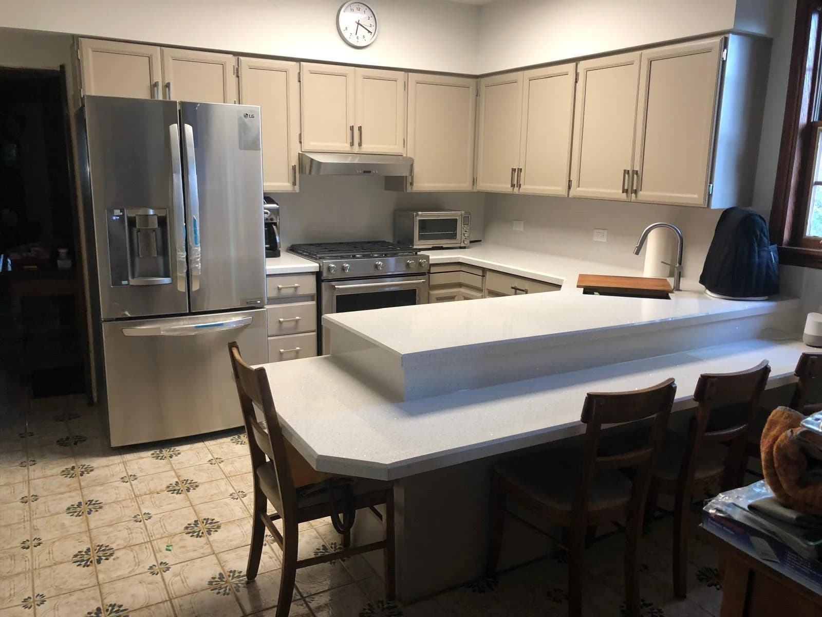 After: traditional kitchen cabinetry